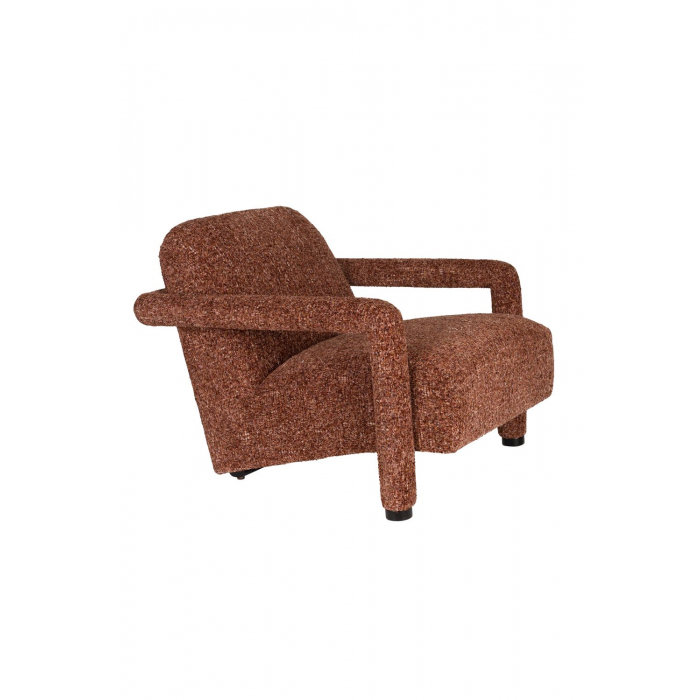 Lounge Chair Kent Bordeaux Red Front Side