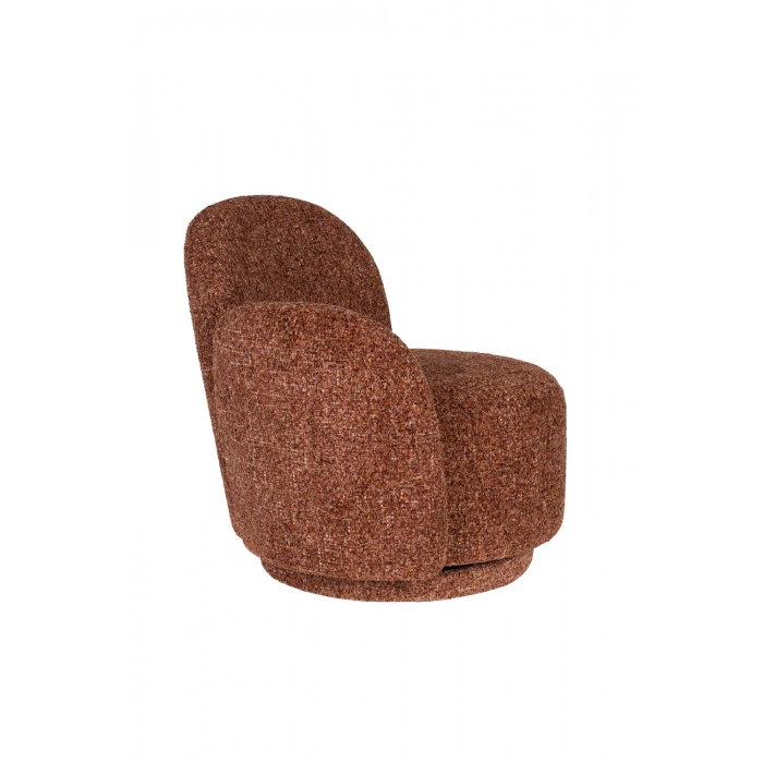 Lounge Chair Rose Bordeaux Red Front Side
