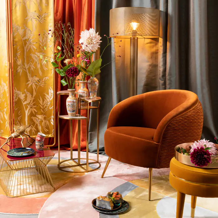 So Curvy lounge chair orange Bold Monkey