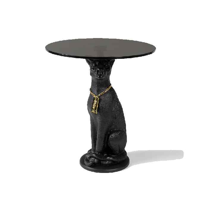 Proudly Crowned Panther side table black  1