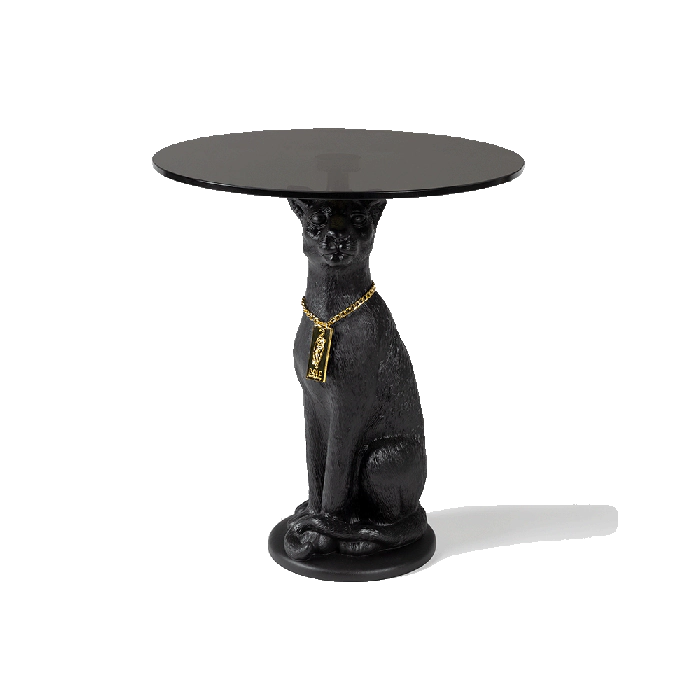 Black shop panther table
