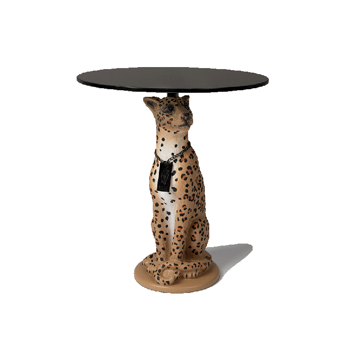 Proudly Crowned Panther side table spotted  1