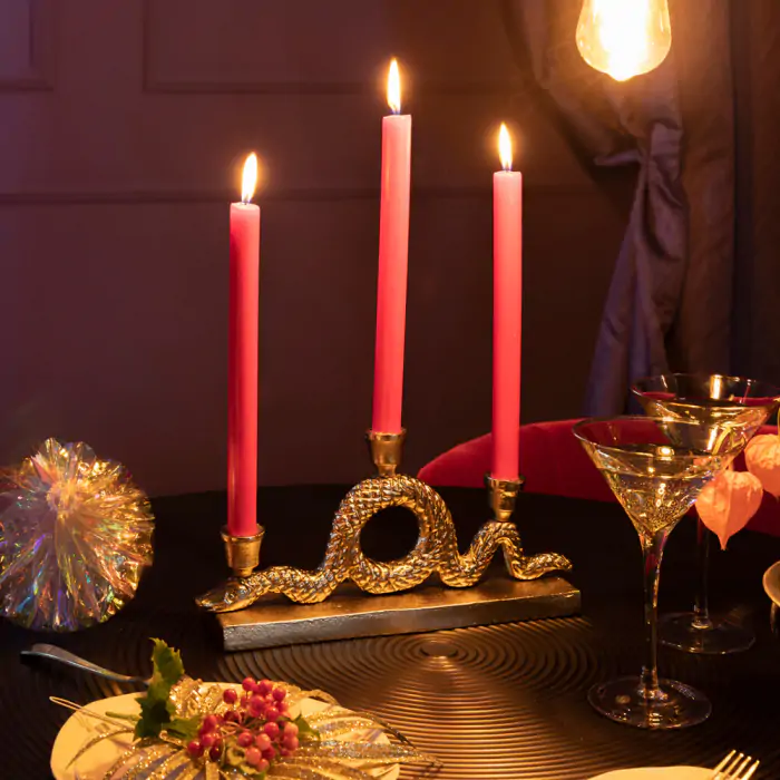 Tall red online candle holders