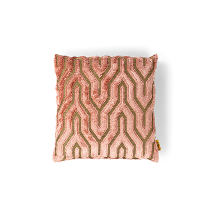 I Feel So Soft cushion pink art deco 