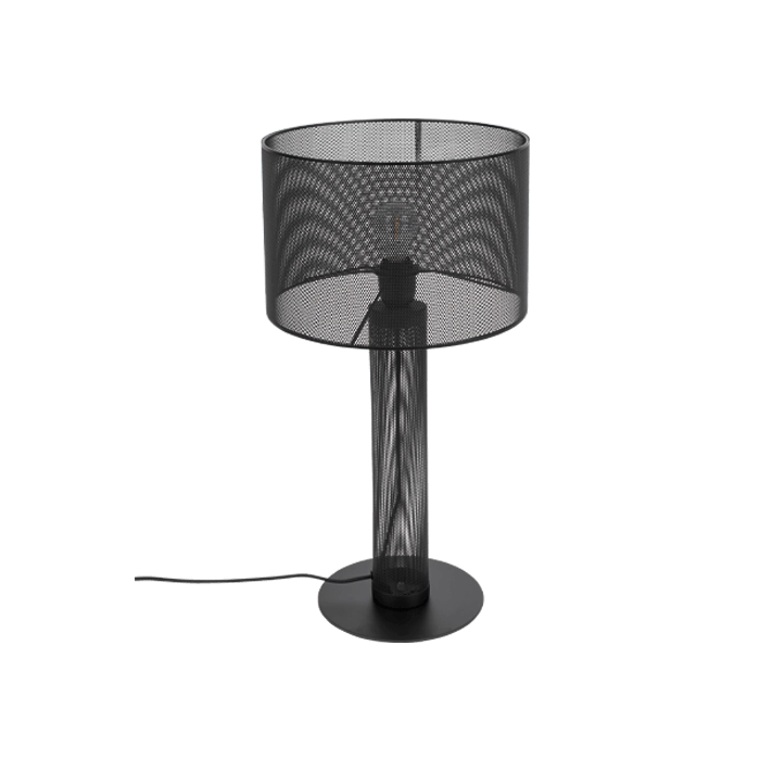 Black mesh sale table lamp