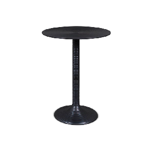 Hypnotising Round Side Table Black, Round Pedestal Side Table Black