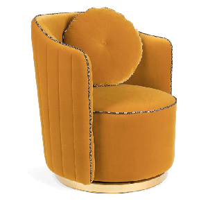 Ochre shop swivel chair