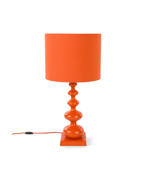 When Orange is King Table Lamp Front