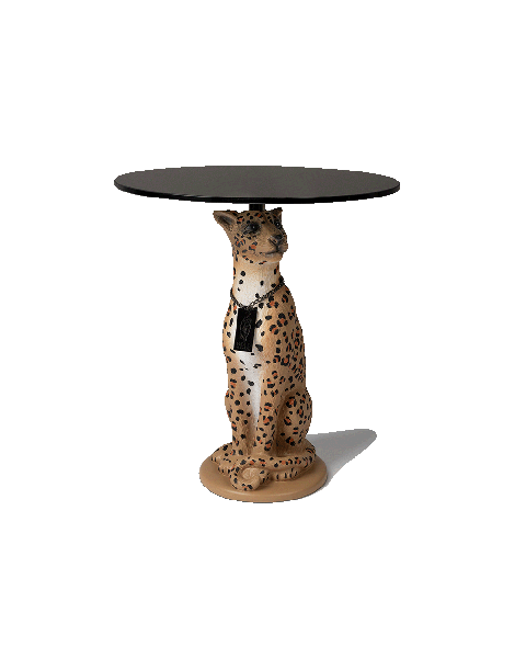 Proudly Crowned Panther side table spotted  1