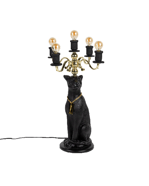 Proudly Crowned Panther Floor Lamp Black 3